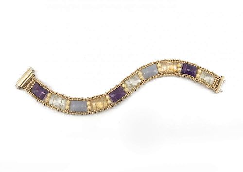 MARIO GARFARINO, "SUN DAY" 18K GOLD