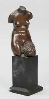 MARIO KORBEL BRONZE TORSO OF W