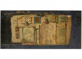 MARIO VILLA PAINTED STONE TABL