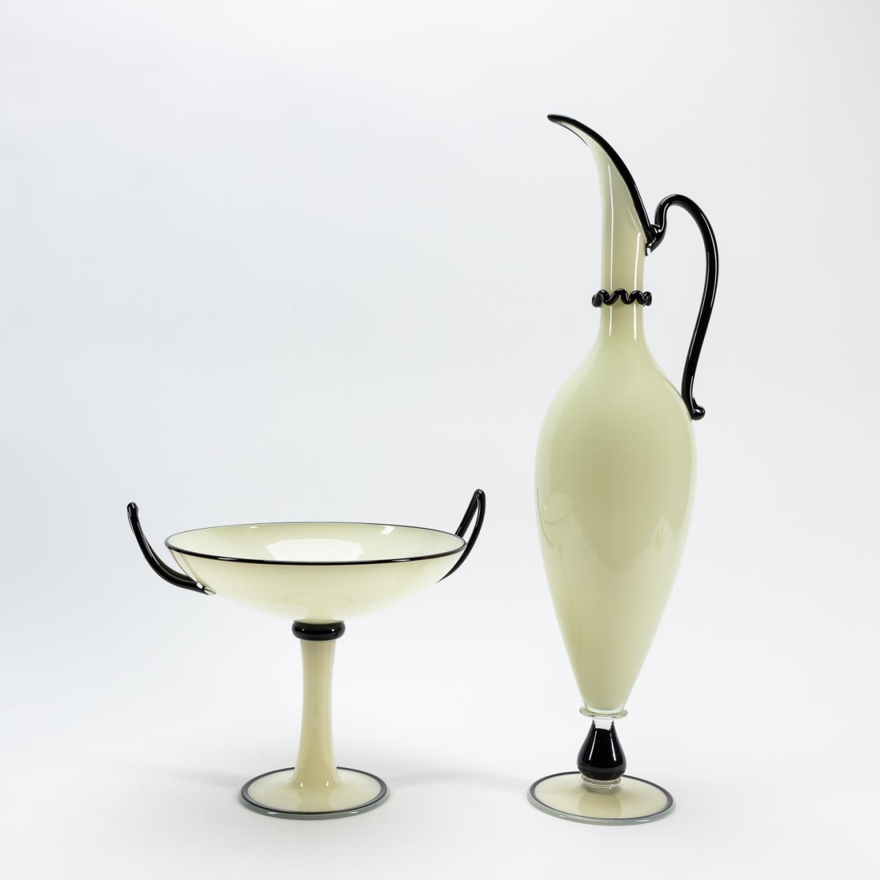 MARIONI, "BLACK & WHITE PAIR" ART