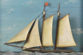 MARITIME DIORAMA, LATE 19TH/20