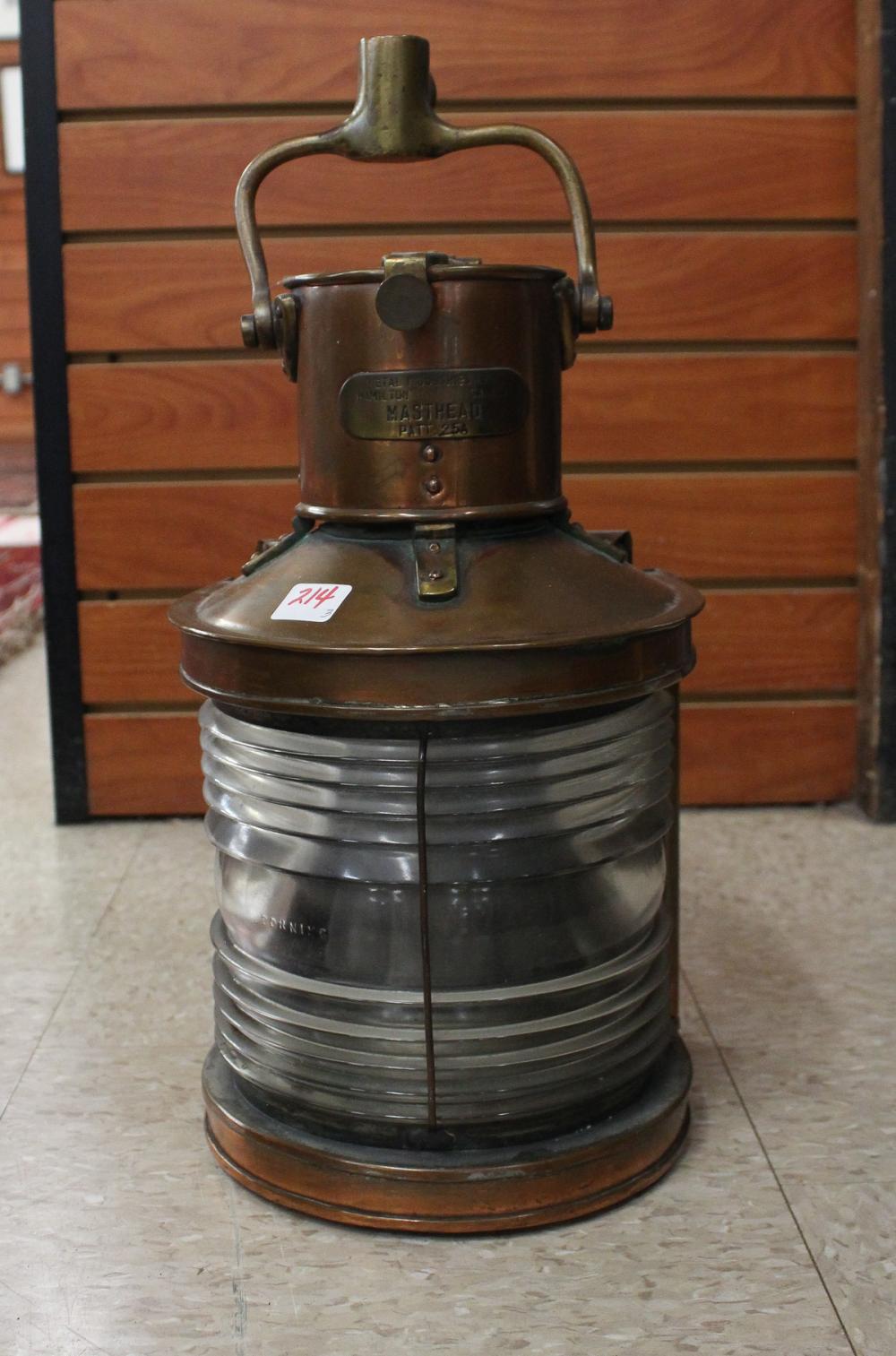 MARITIME LANTERN, SHIP'S CLOCK