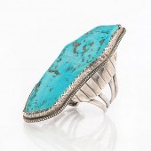 MARK CHEE LARGE SILVER TURQUOI