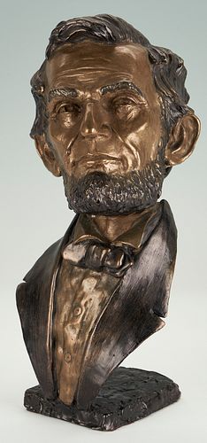 MARK HOPKINS BRONZE SCULPTURE,