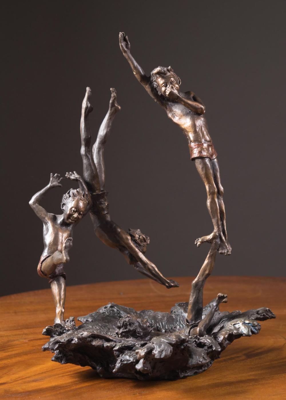 MARK HOPKINS BRONZE SCULPTUREMARK