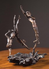 MARK HOPKINS BRONZE SCULPTUREM