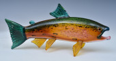 MARK HOPKO, 14" BLOWN GLASS BR