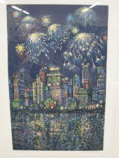 Mark Mulfinger Linocut on Pape
