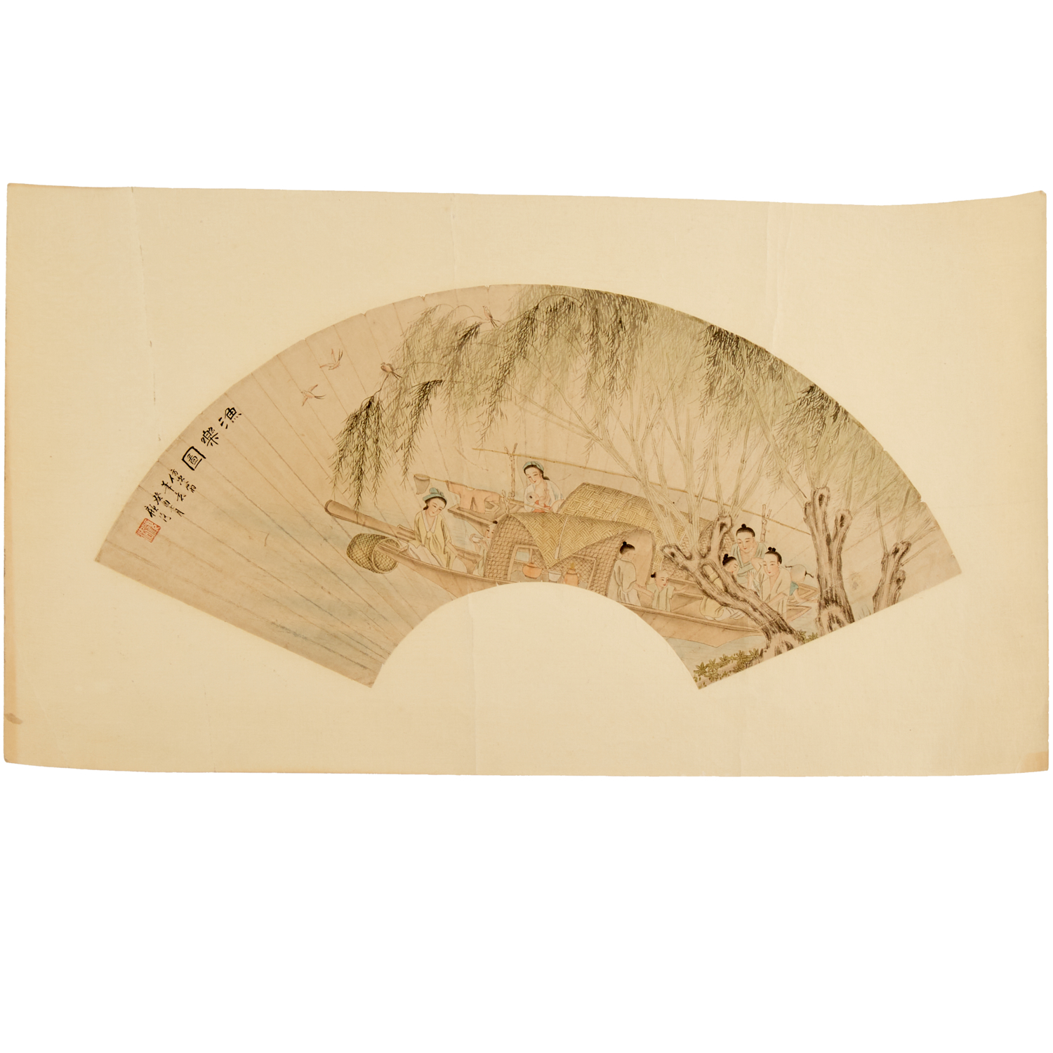 MARK OF GU LUO, FAN PAINTING,