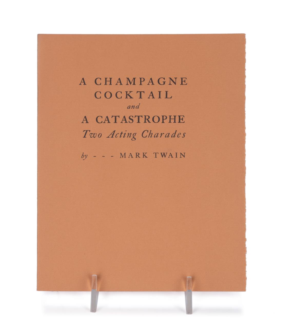 MARK TWAIN, A CHAMPAGNE COCKTAIL