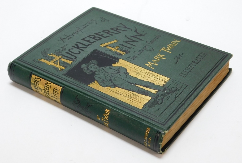 MARK TWAIN HUCKLEBERRY FINN 1885