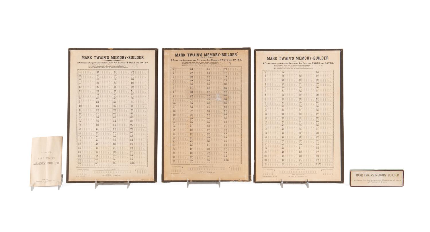 MARK TWAIN MEMORY BUILDER GAME WITH