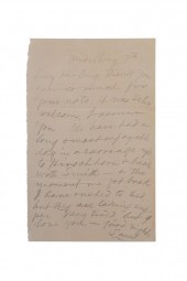 MARK TWAIN SIGNED LETTER TO HI