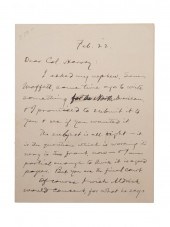 MARK TWAIN SIGNED LETTER TO CO