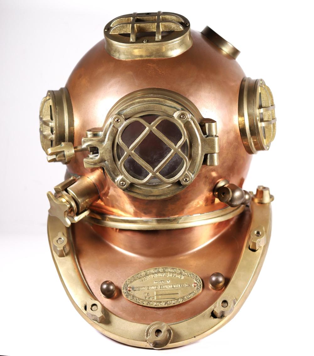 MARK V DIVE HELMET IN COPPER AND
