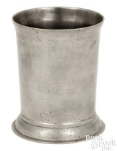 MARKED JOHN WILL PEWTER BEAKER