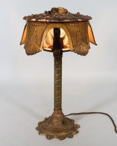 MARKEL ART DECO IRON TABLE LAM