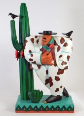 MARKUS PIERSON CARVED WOOD FOL