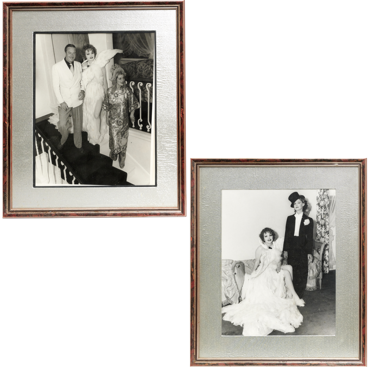 MARLENE DIETRICH, (2) PHOTOGRAPHS