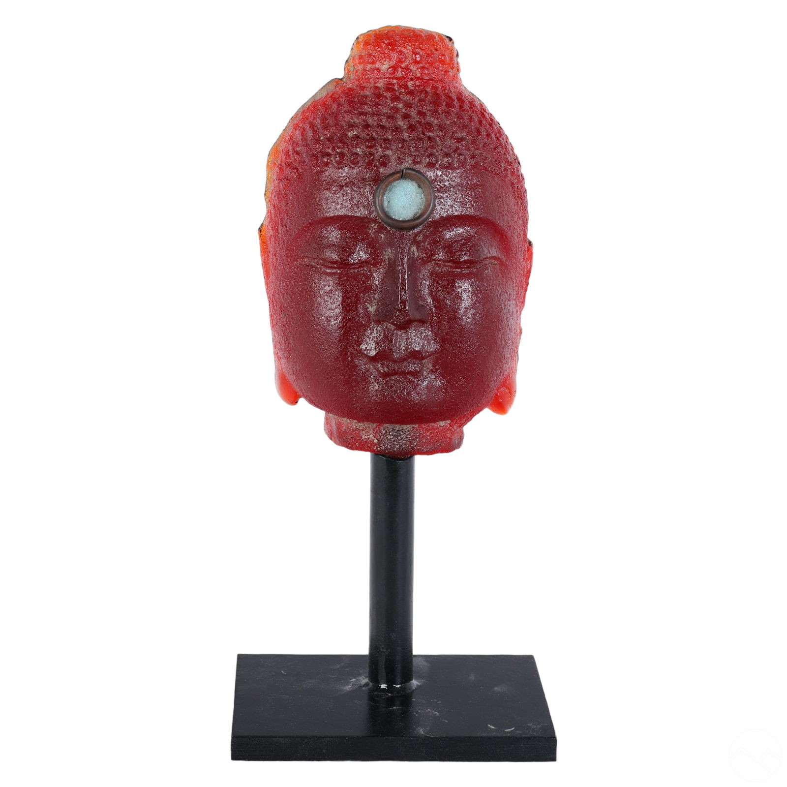 MARLENE ROSE B1967 RED ART GLASS