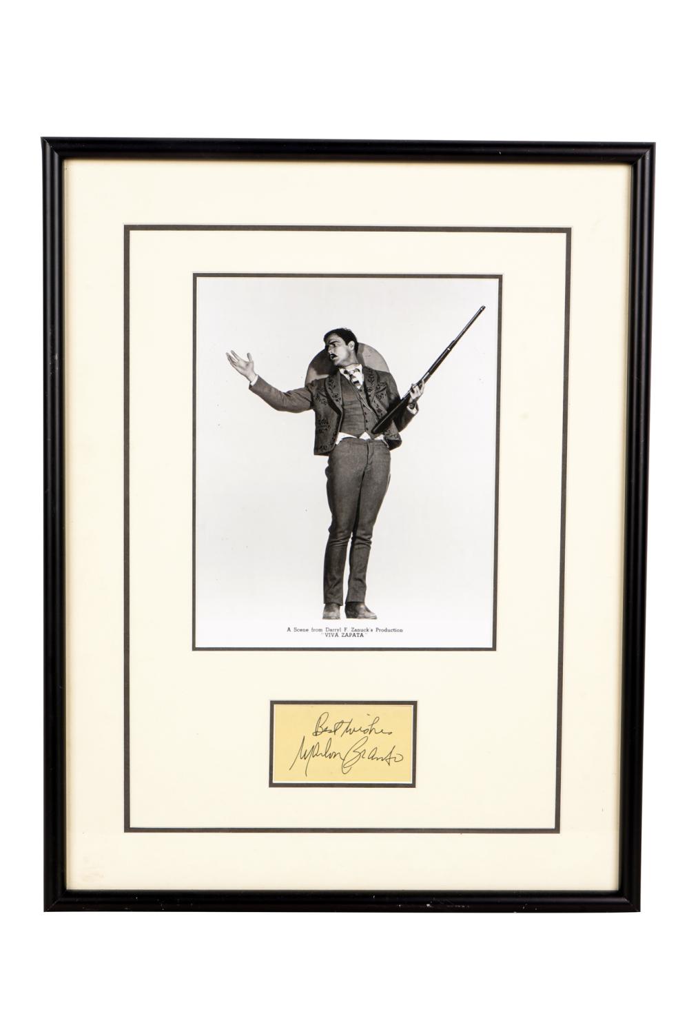 MARLON BRANDO: SIGNED