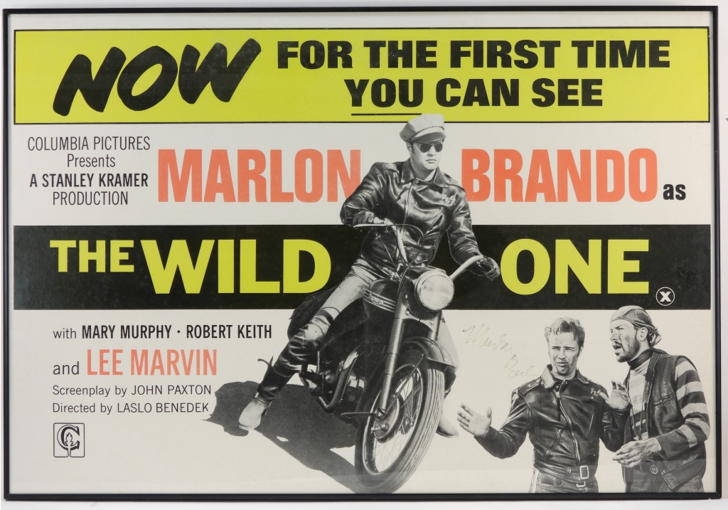 MARLON BRANDO SIGNED THE WILD ONE