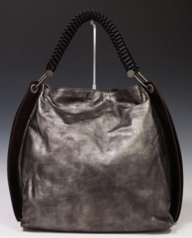 MARNI METALLIC GRAINED LEATHER