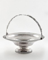 Marquand & Co coin silver bask