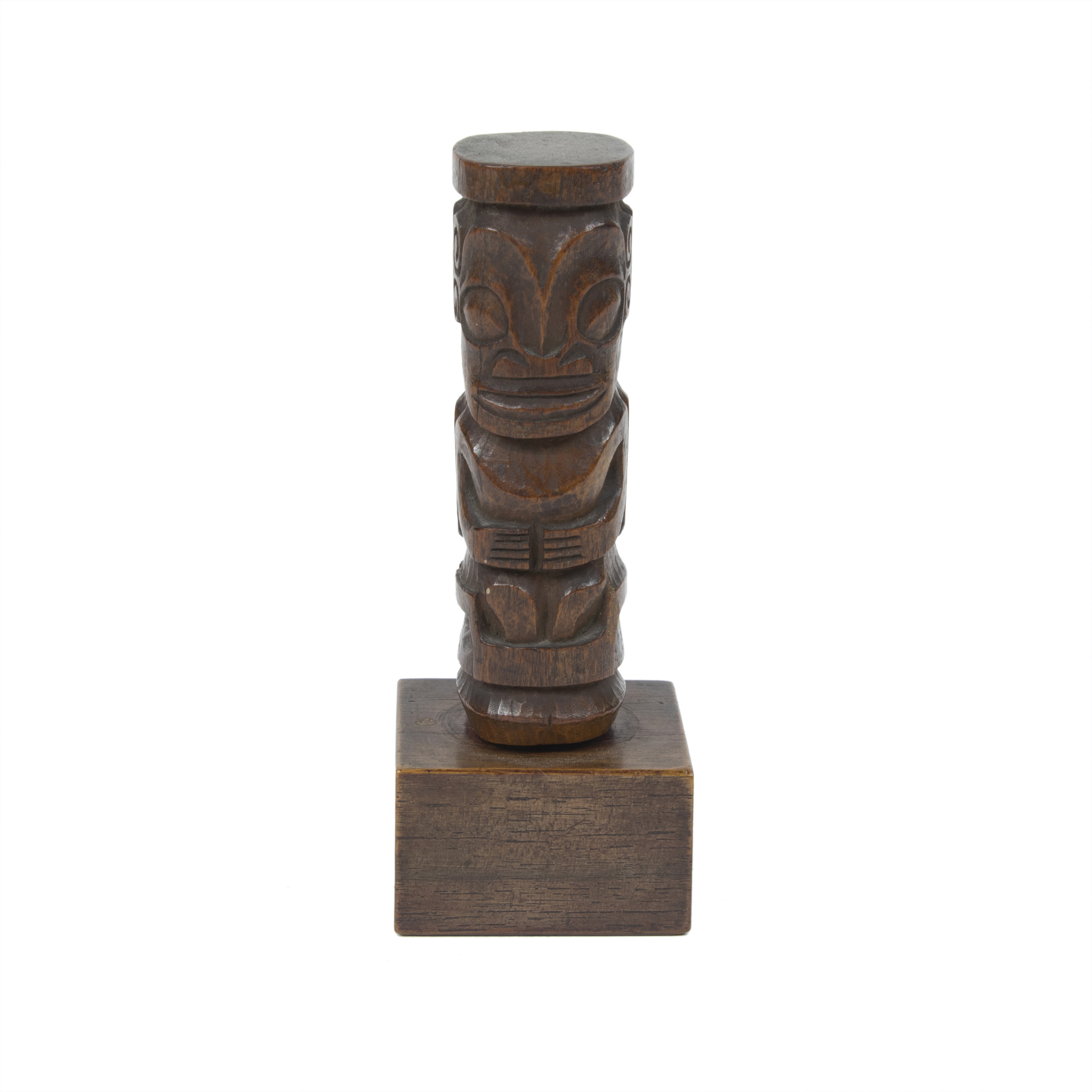 MARQUESAS ISLANDS FIGURATIVE FAN