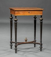 MARQUETRY, BRASS INLAID ROSEWO