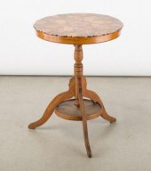 MARQUETRY CANDLESTAND, COLLING