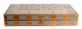 MARQUETRY INLAID BACKGAMMON BO