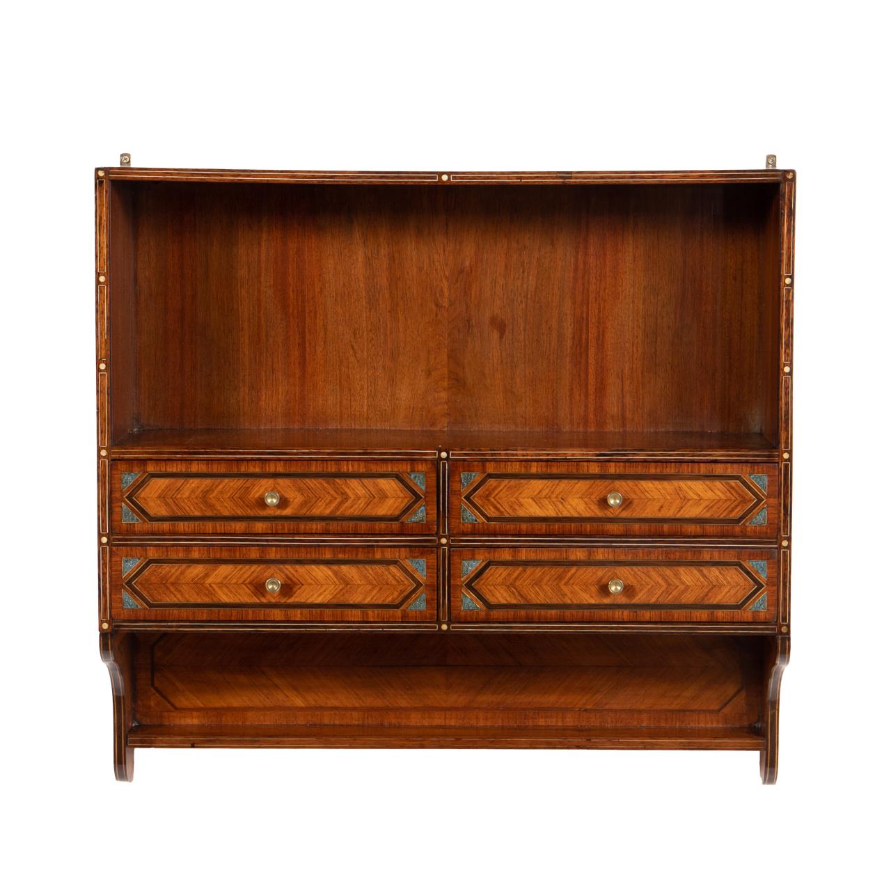 MARQUETRY INLAID FOUR-DRAWER