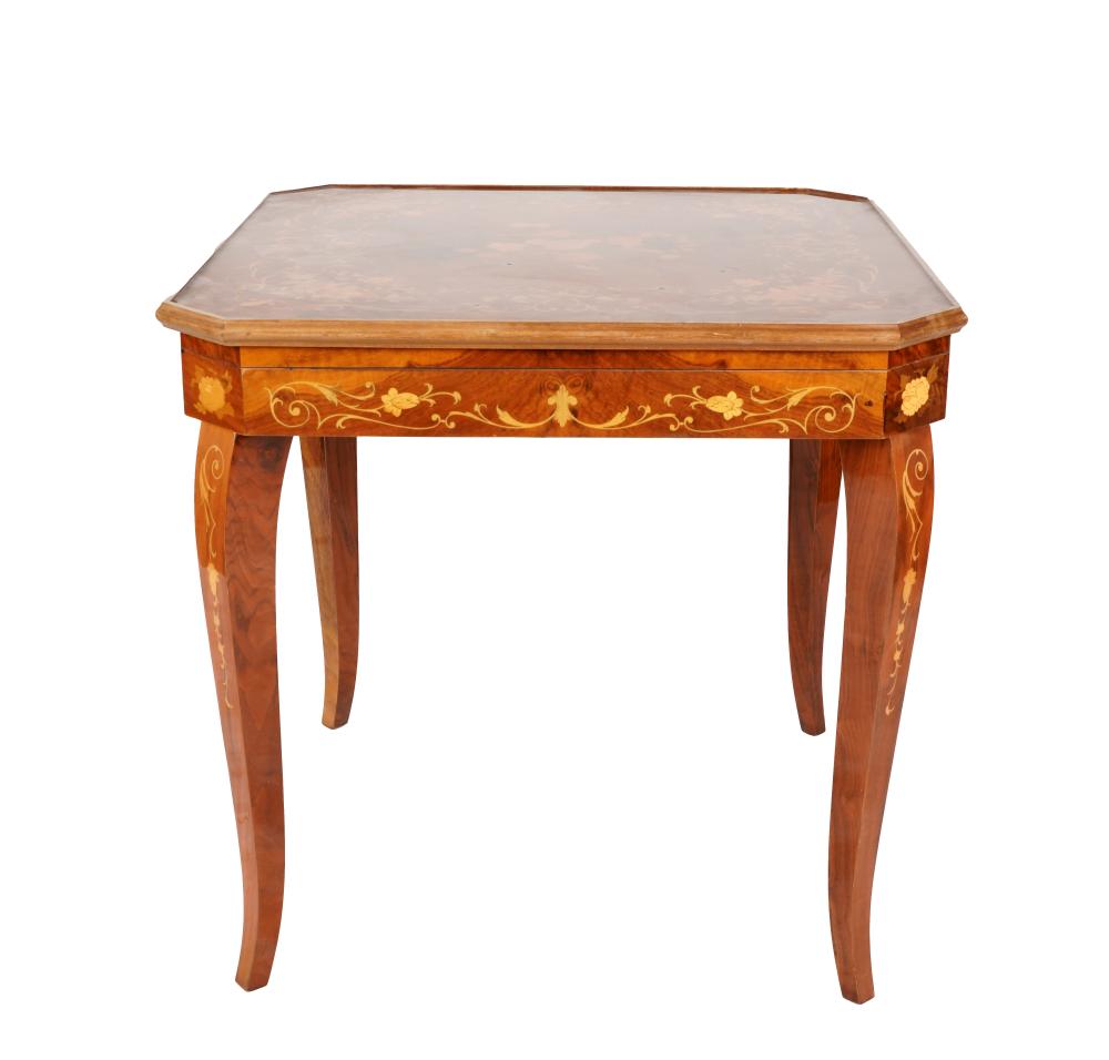 MARQUETRY INLAID GAME TABLEthe
