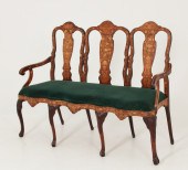 MARQUETRY INLAID TRIPLE BACK S