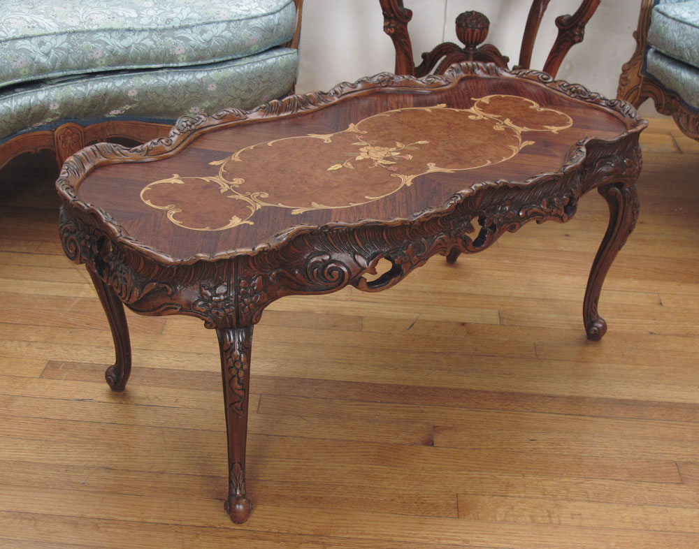 MARQUETRY INLAY FRENCH STYLE COFFEE