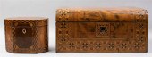 MARQUETRY SEWING BOX AND OCTAG