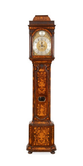 MARQUETRY TALL CASE CLOCK WILK