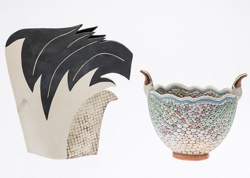 MARSHA KLEIN CERAMIC VASE &AMP;
