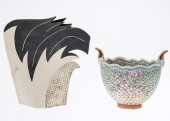 MARSHA KLEIN CERAMIC VASE &AMP