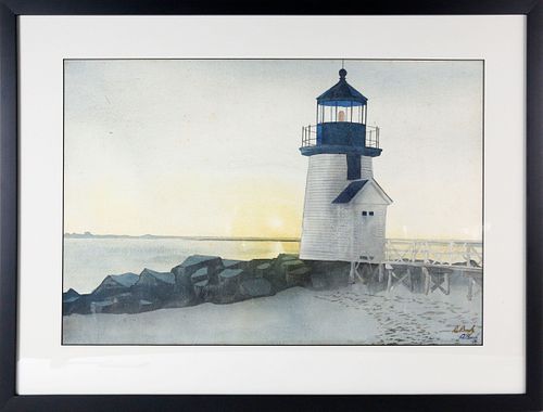 MARSHAL DUBOCK WATERCOLOR ON PAPER,