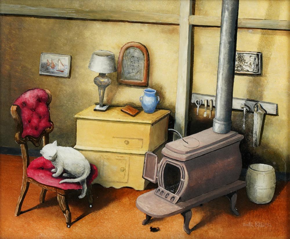 MARTHA RYTHER (1896 - 1981): CAT BY