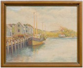 Martha's Vineyard painting, Me