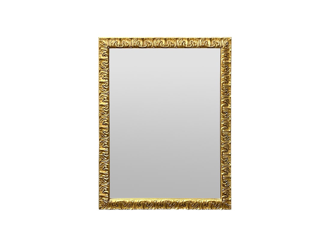 MARTIN ABORN GOLD FRAMED MIRROR, 35