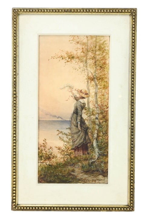 MARTIN B. LEISSER SIGNED GOUACHE