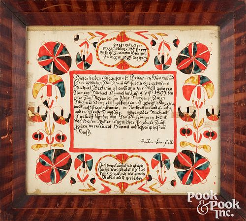 MARTIN BRECHALL FRAKTUR BIRTH