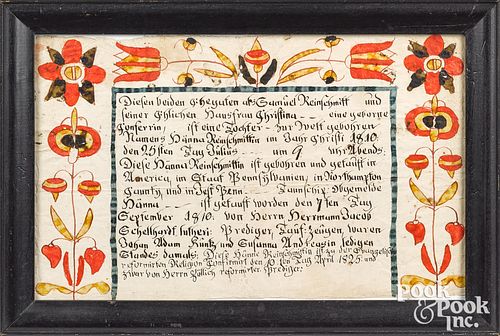 MARTIN BRECHALL FRAKTUR BIRTH