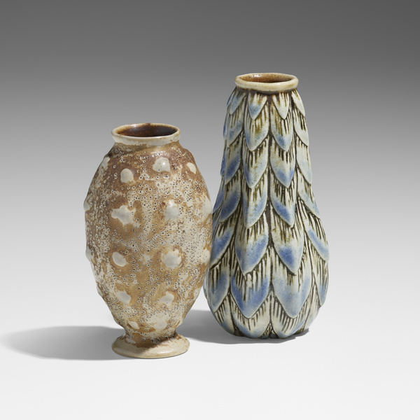 Martin Brothers Pottery. Vases, set