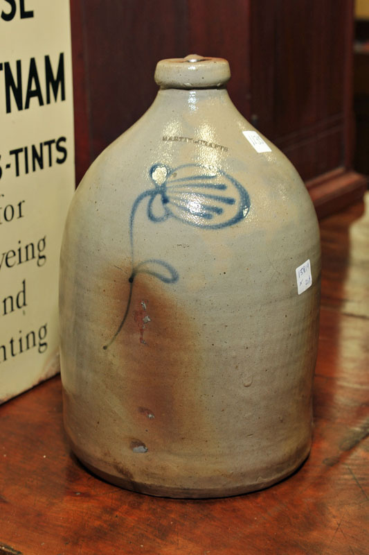 MARTIN CRAFTS STONEWARE JUG. Two