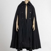 MARTIN GRANT BLACK WOOL EVENIN
